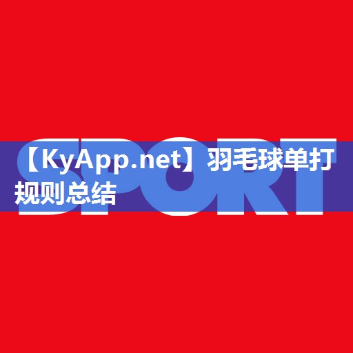 羽毛球单打规则总结